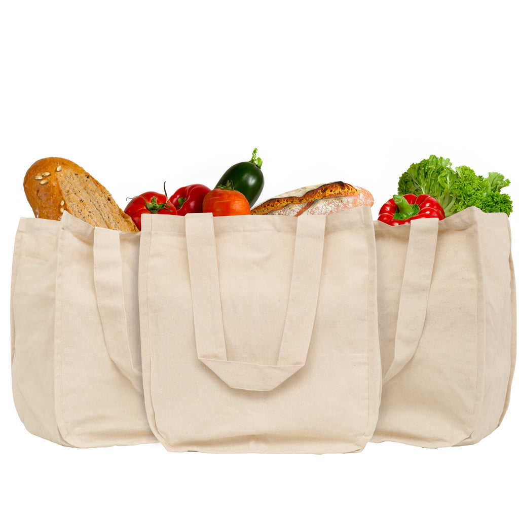 Organic Cotton Mart Canvas Grocery Tote Bags