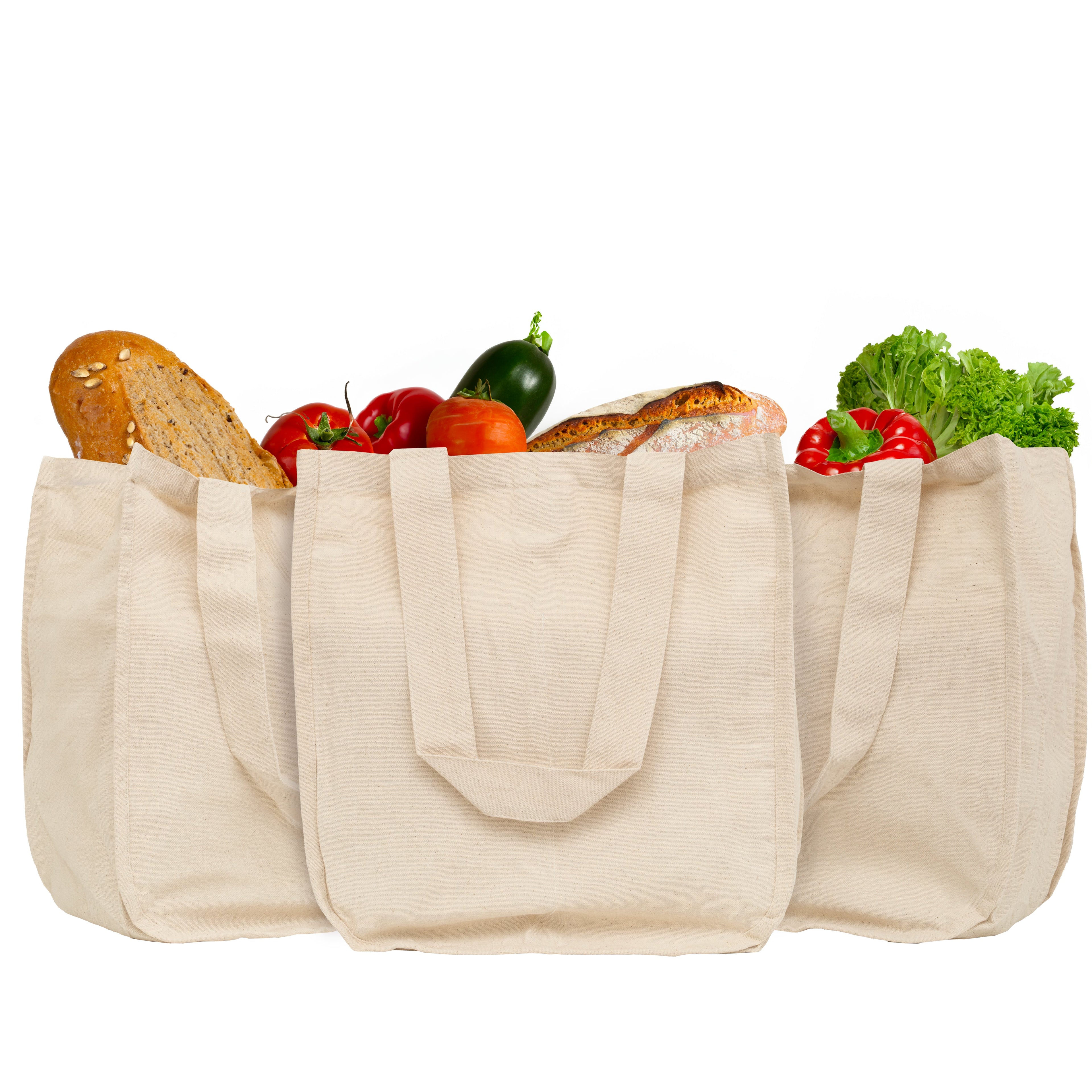 Organic Cotton Mart Canvas Grocery Tote Bags