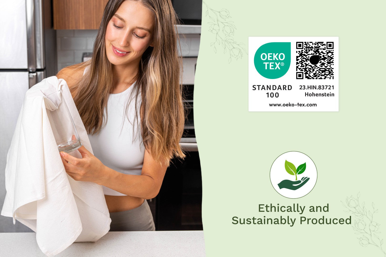 Organic Cotton Mart Flour Sack Kitchen Towels