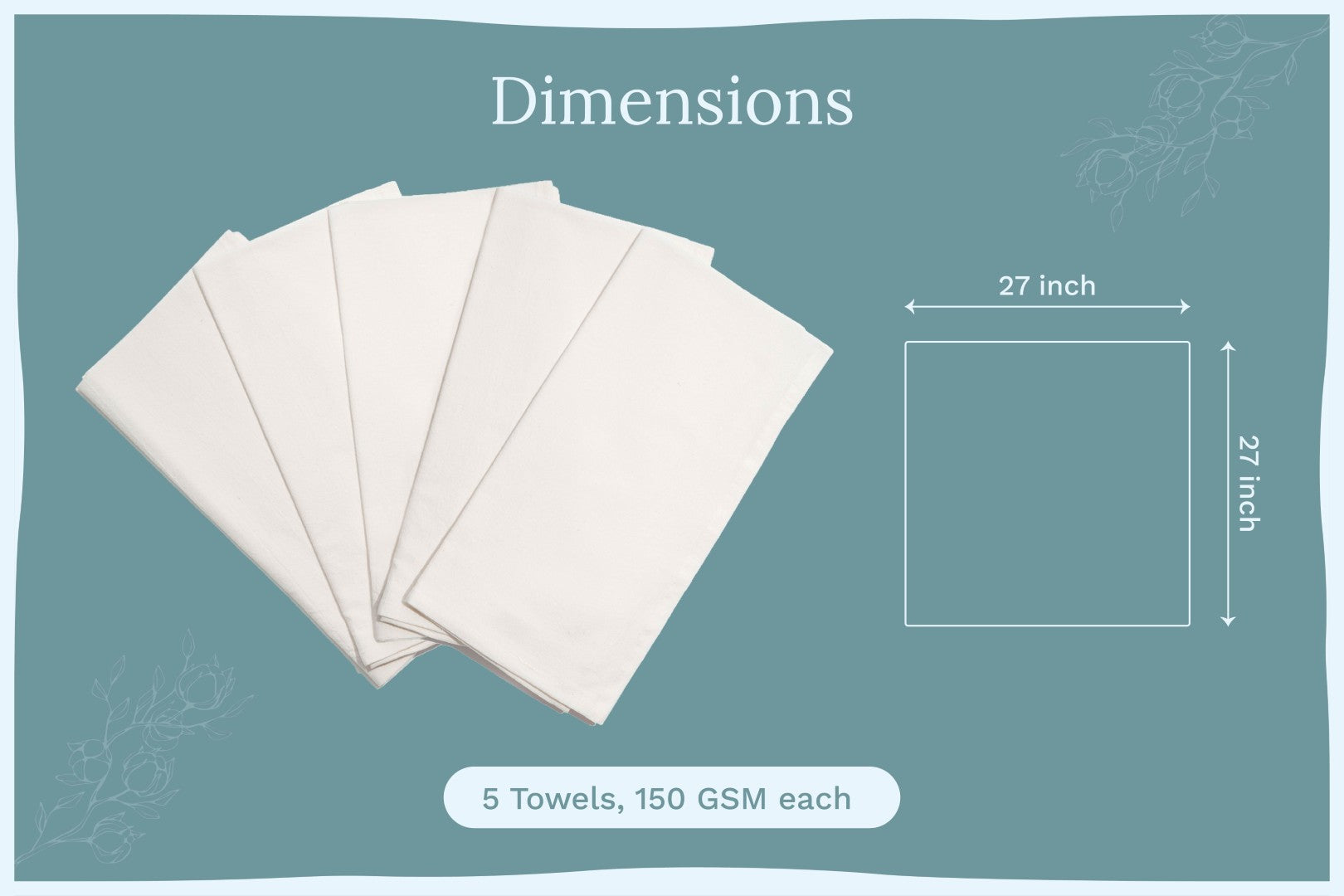 Organic Cotton Mart Flour Sack Kitchen Towels