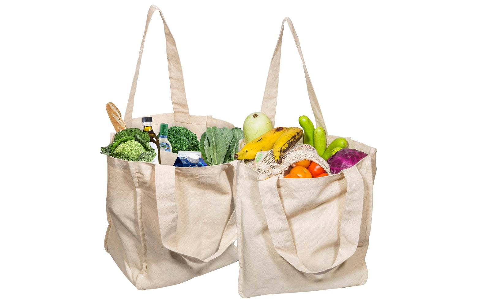 Organic Cotton Mart Canvas Grocery Tote Bags
