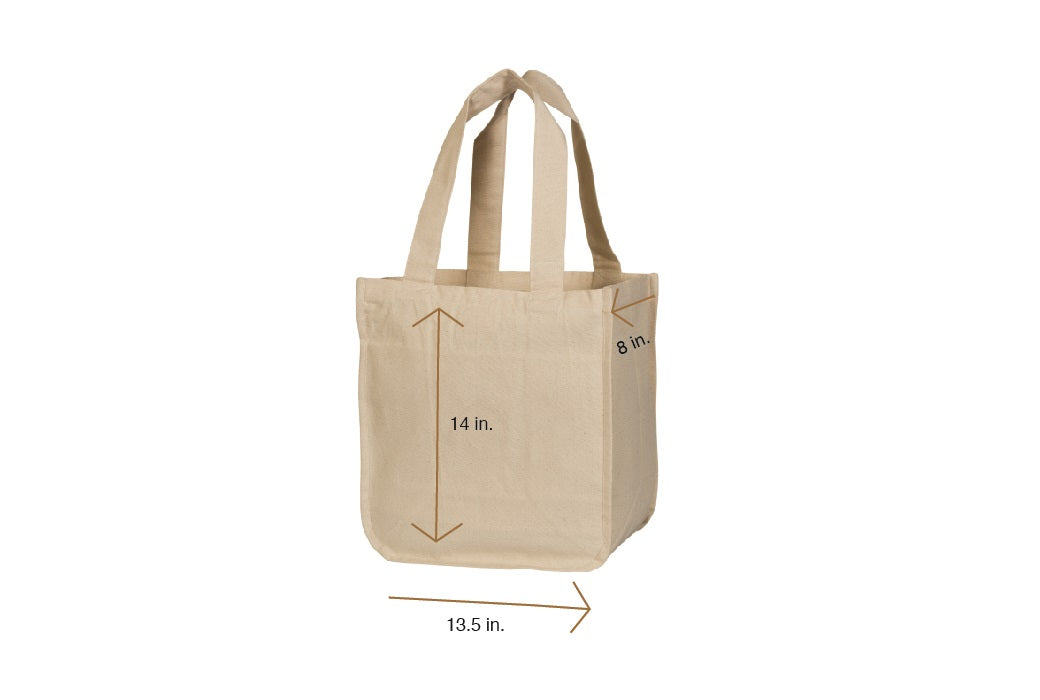 Organic Cotton Mart Canvas Grocery Tote Bags