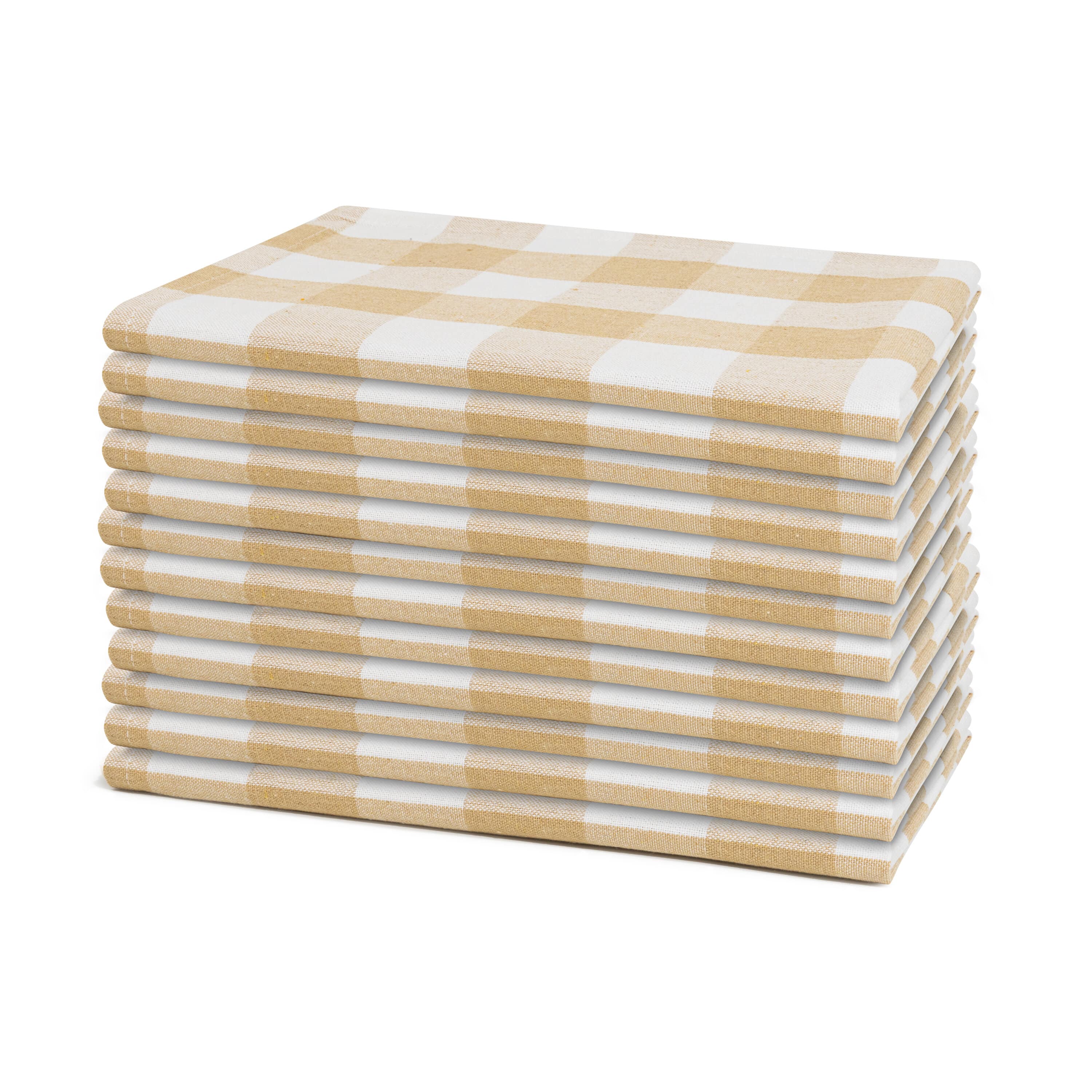 Organic Cotton Mart Plaid Dinner Napkins