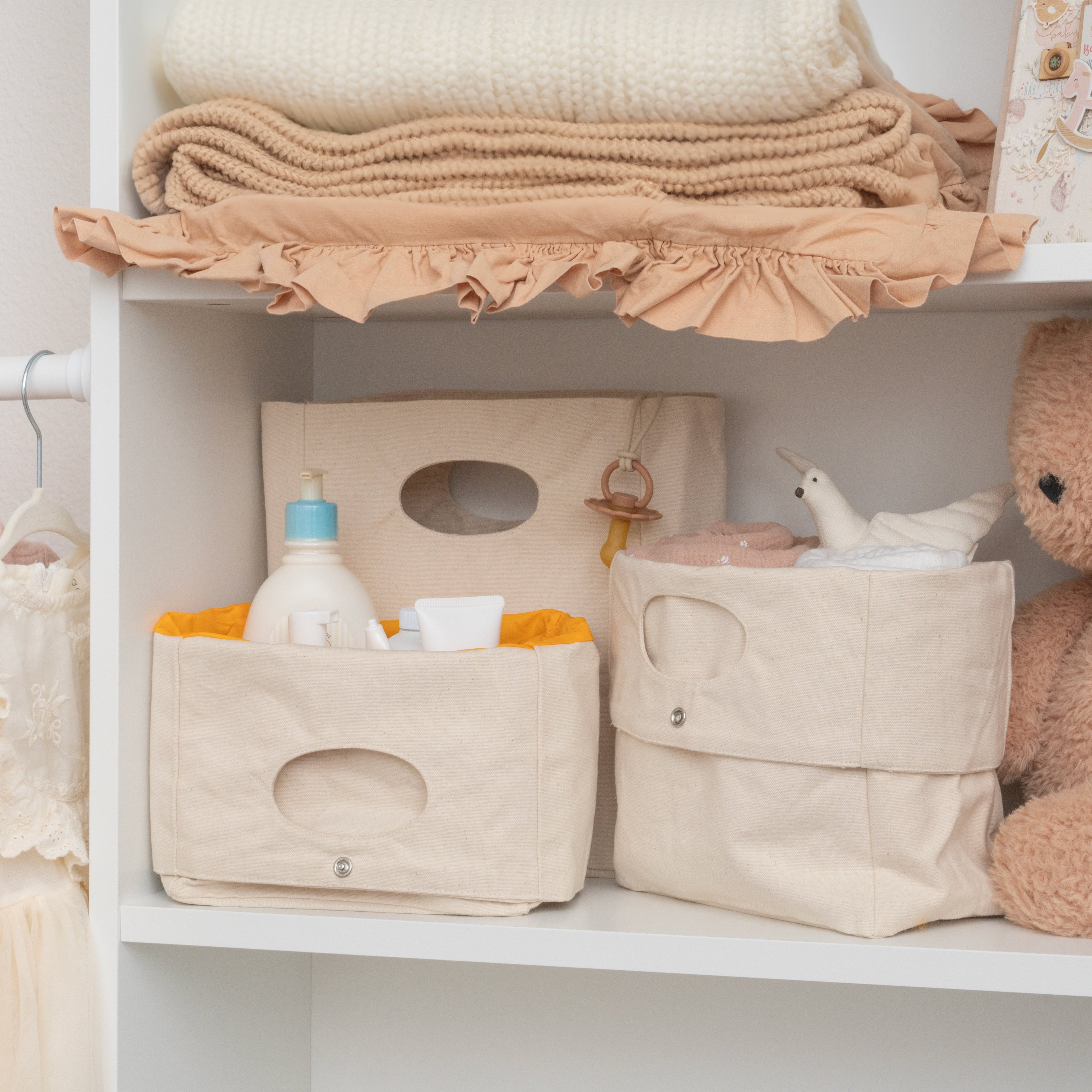 Organic Cotton Mart Canvas Basket - Set of 2