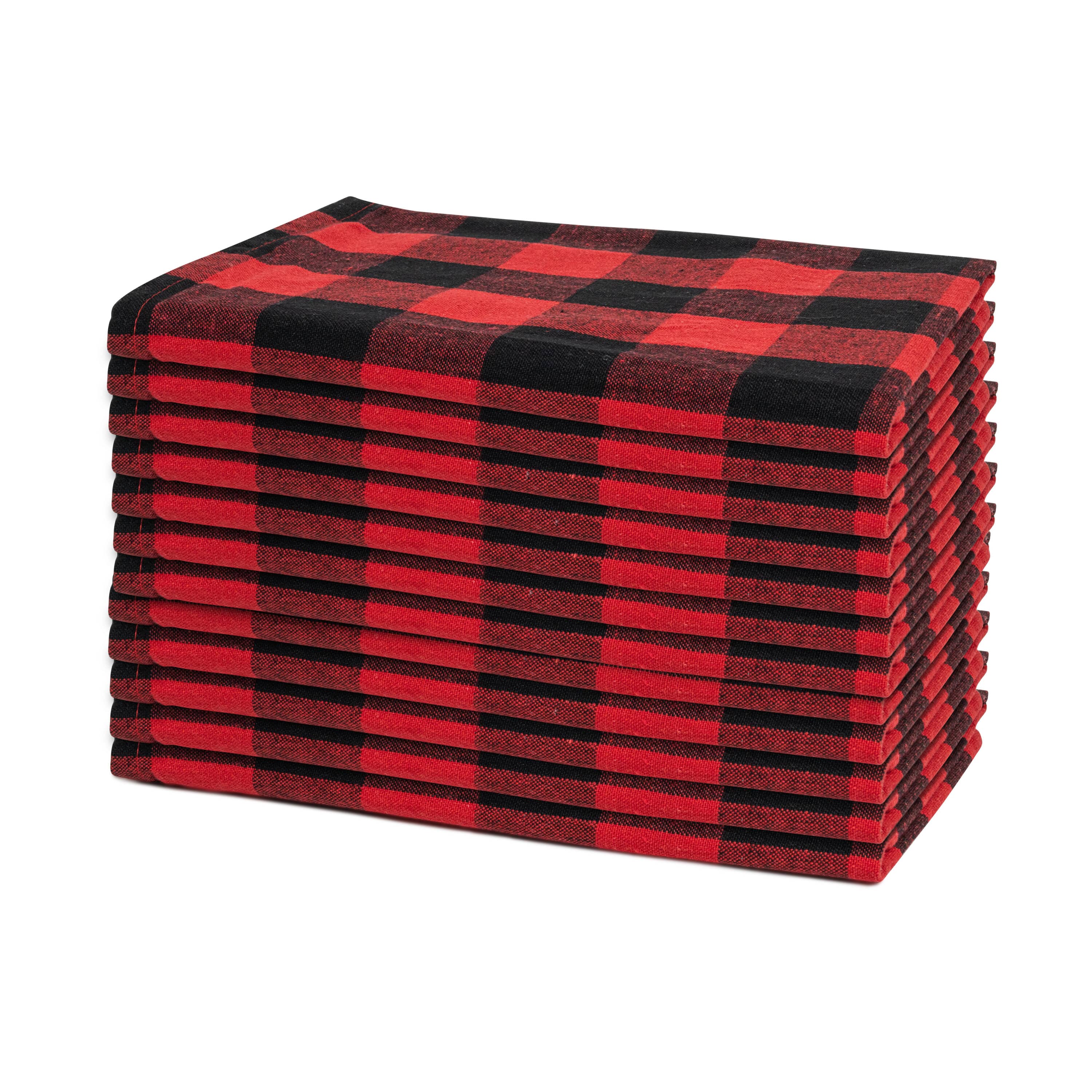 Organic Cotton Mart Plaid Dinner Napkins