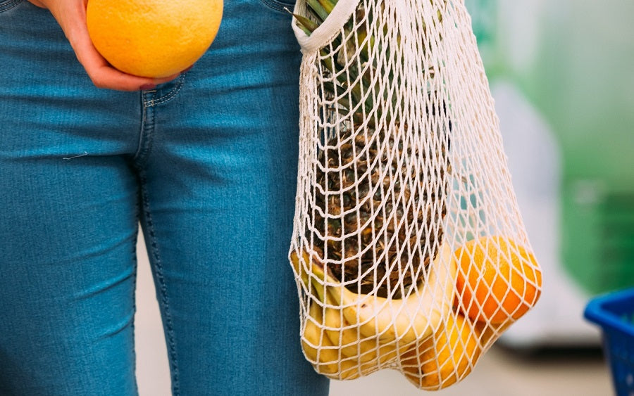 Organic Cotton Mart Mesh Shopping Bag