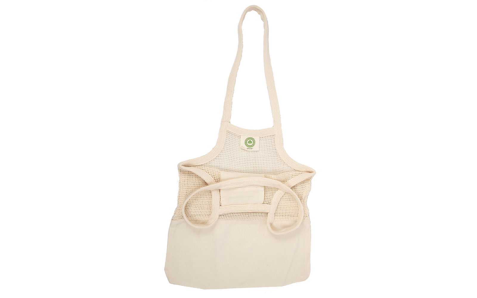 Organic Cotton Mart Mesh & Fabric Tote Bag