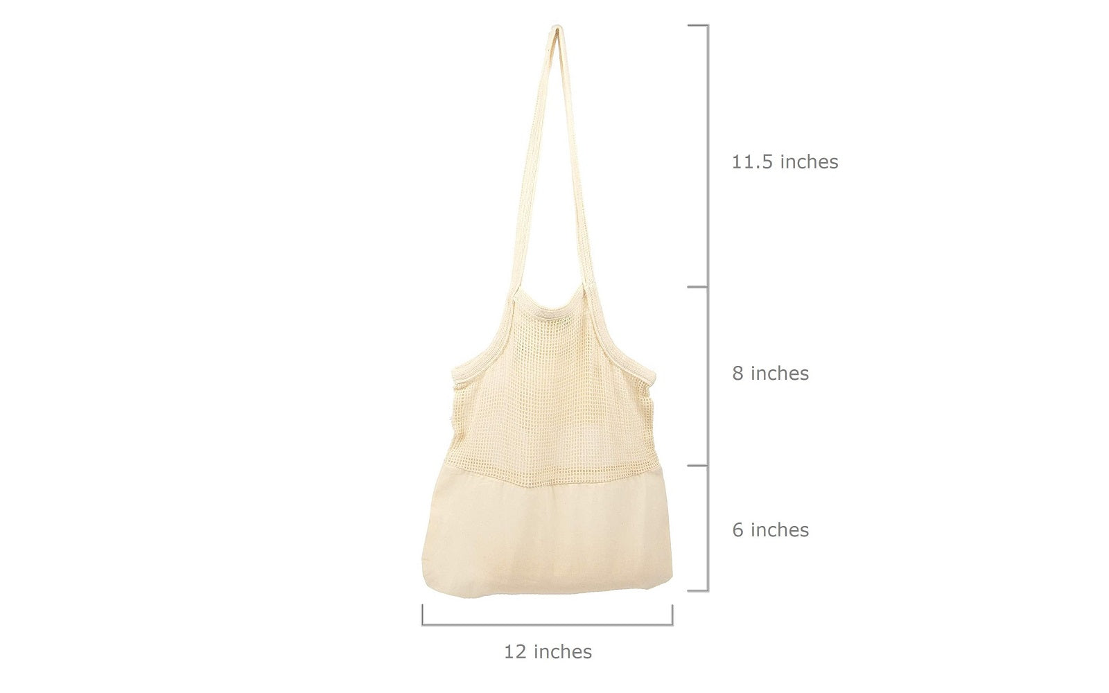 Organic Cotton Mart Mesh & Fabric Tote Bag
