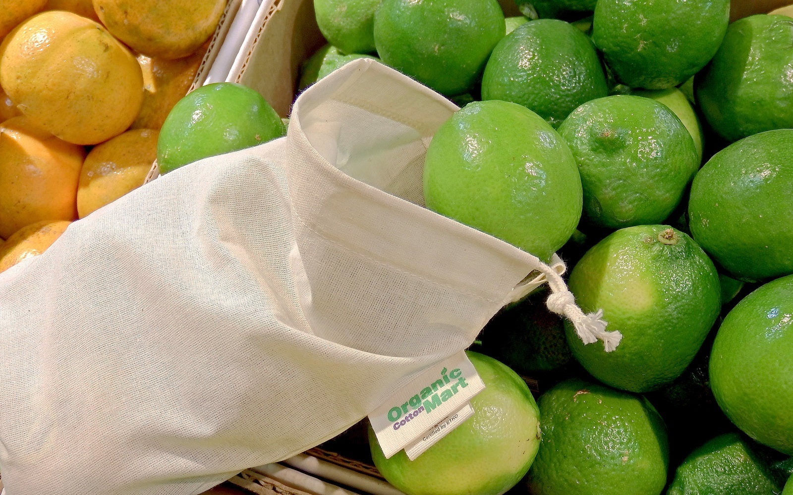 Organic Cotton Mart Muslin Produce Bags