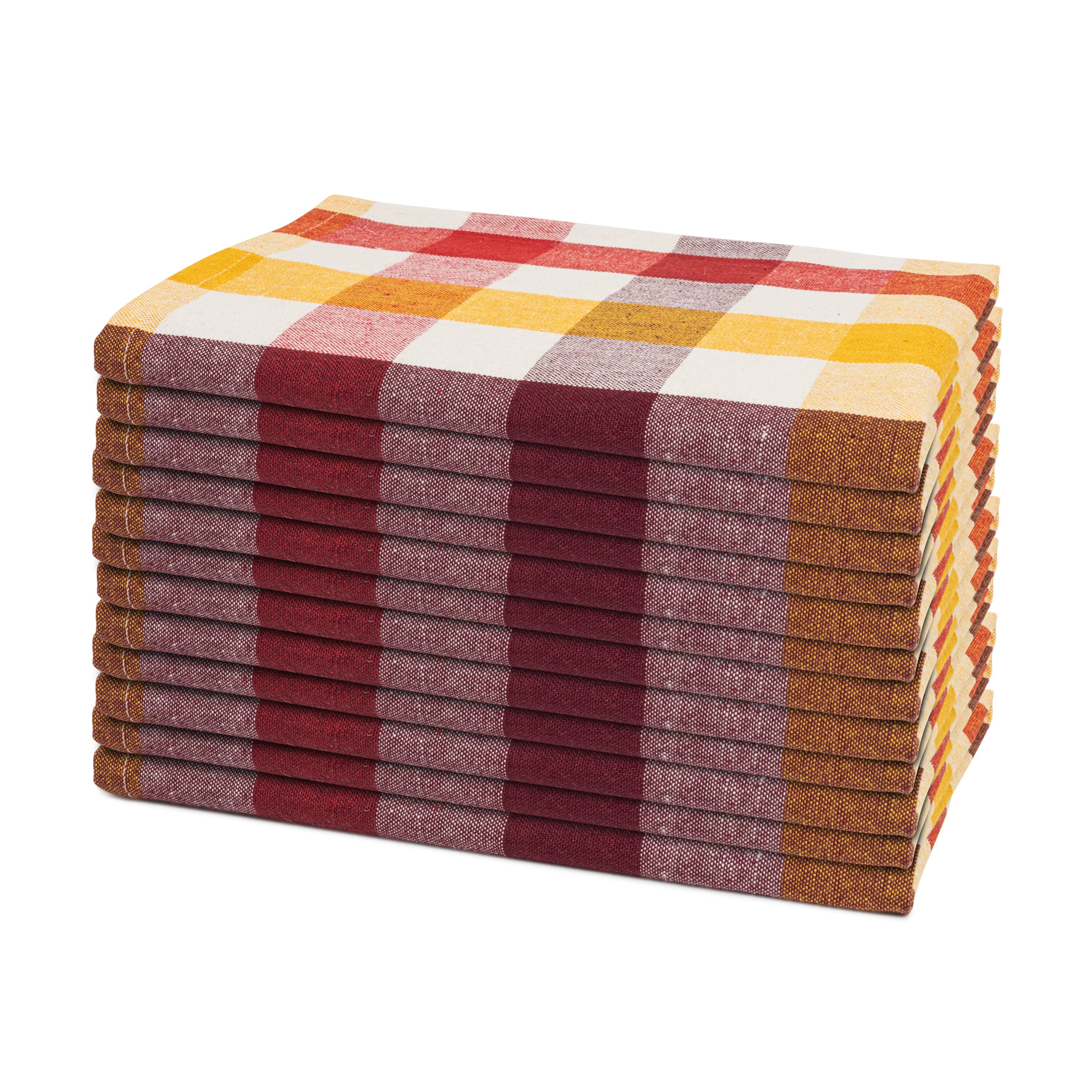 Organic Cotton Mart Plaid Dinner Napkins